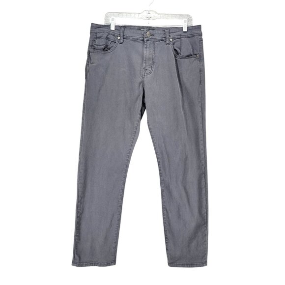 Liverpool Jeans Mens 36x30 Gray Stretch Mid Rise Straight *GUC* - Picture 1 of 16